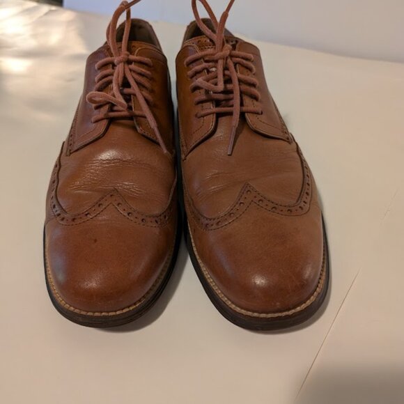 Cole Haan Men's Original Grand Shortwing Oxford Woodbury Java Brown Size 13 - Picture 2 of 11